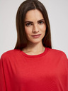 Moodo Rotes T-Shirt in Übergröße Moodo
