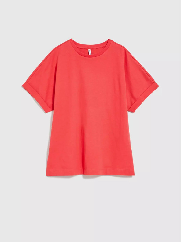 Moodo Rotes T-Shirt in Übergröße Moodo