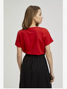 Moodo Rotes Kurzarm-Shirt Moodo