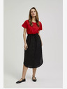 Moodo Rotes Kurzarm-Shirt Moodo