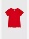 Moodo Rotes Kurzarm-Shirt Moodo