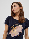 Moodo Dunkelblaues Damen T-Shirt Moodo