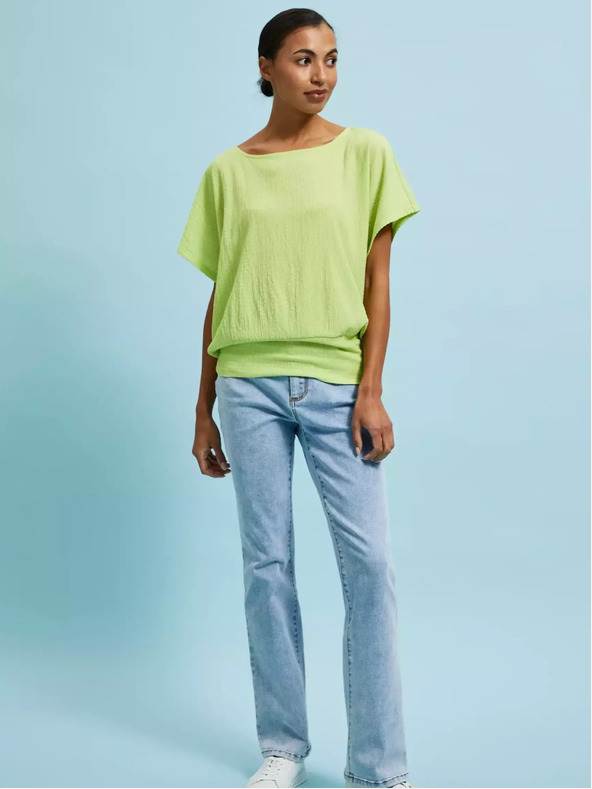 Moodo Grünes Rundhals-T-Shirt Moodo