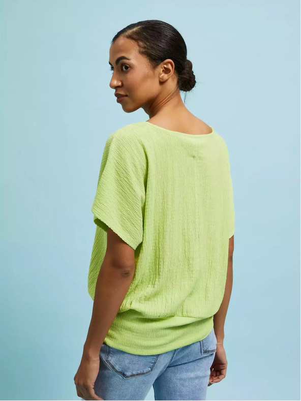 Moodo Grünes Rundhals-T-Shirt Moodo