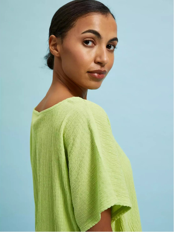 Moodo Grünes Rundhals-T-Shirt Moodo