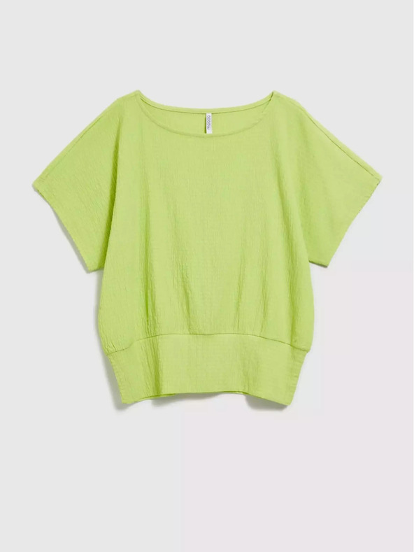 Moodo Grünes Rundhals-T-Shirt Moodo