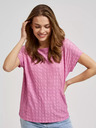 Moodo Rosa Kurzarm-Shirt Moodo