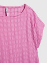 Moodo Rosa Kurzarm-Shirt Moodo