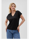 Moodo Schwarzes Damen Long Shirt Moodo