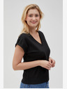 Moodo Schwarzes Damen Long Shirt Moodo
