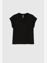 Moodo Schwarzes Damen Long Shirt Moodo