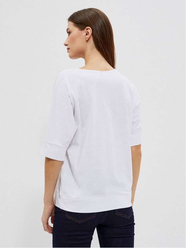 Moodo Weißes Damen-T-Shirt Moodo