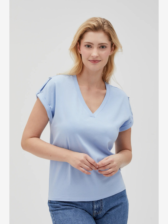 Moodo Hellblaues Damen Moodo T-Shirt