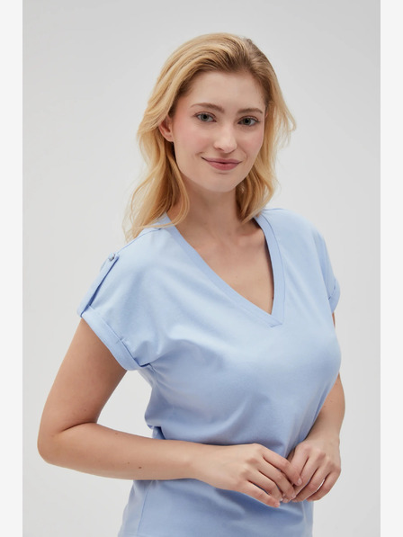 Moodo Hellblaues Damen Moodo T-Shirt