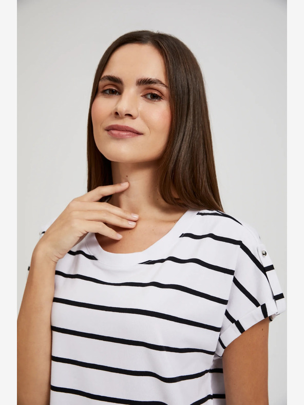 Moodo Damen gestreiftes Shirt Moodo