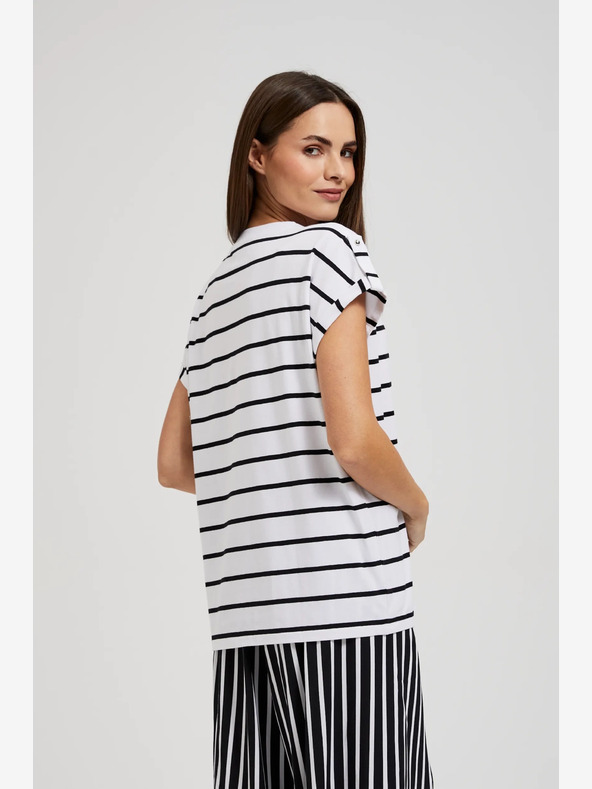 Moodo Damen gestreiftes Shirt Moodo
