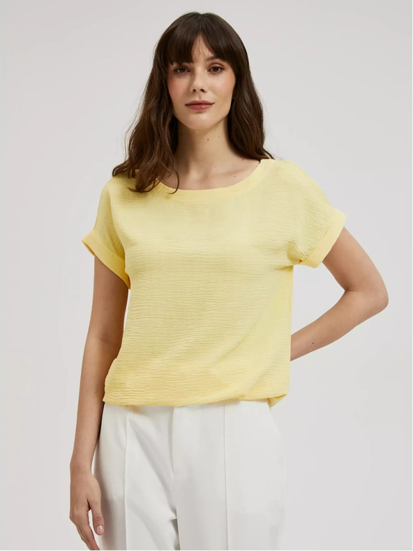 Moodo Gelbes Kurzarm-T-Shirt Moodo