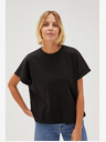 Moodo Schwarzes Damen Long Shirt Moodo