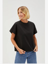 Moodo Schwarzes Damen Long Shirt Moodo