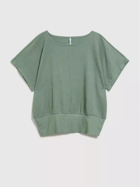 Moodo Grünes Rundhals-T-Shirt Moodo