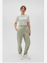 Moodo Grün-weiß gestreiftes Damen-Shirt Moodo
