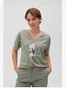 Moodo Moodo Hellgrünes Damen T-Shirt