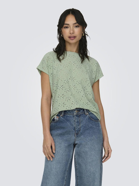 ONLY Hellgrünes Damen-T-Shirt NUR