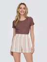 ONLY Damen-T-Shirt ONLY bordeauxrot