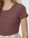 ONLY Damen-T-Shirt ONLY bordeauxrot