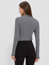 Moodo Weiß-schwarz gestreiftes Damen-Shirt Moodo