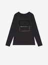 Moodo Schwarze Damenbluse mit Moodo-Schriftzug