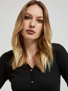 Moodo Schwarzes Damen Long Shirt Moodo