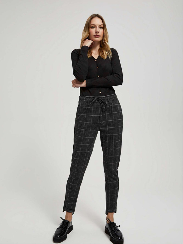 Moodo Schwarzes Damen Long Shirt Moodo