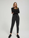 Moodo Schwarzes Damen Long Shirt Moodo