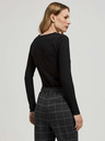 Moodo Schwarzes Damen Long Shirt Moodo