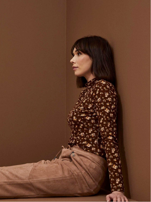 Moodo Bluse mit Rollkragenpullover