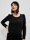 Moodo Schwarzes Damen Long Shirt Moodo