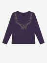 Moodo Dunkelblaues Damen T-Shirt Moodo
