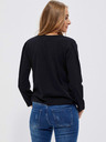 Moodo Schwarzes Damen Long Shirt Moodo