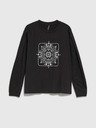 Moodo Schwarzes Damen Long Shirt Moodo