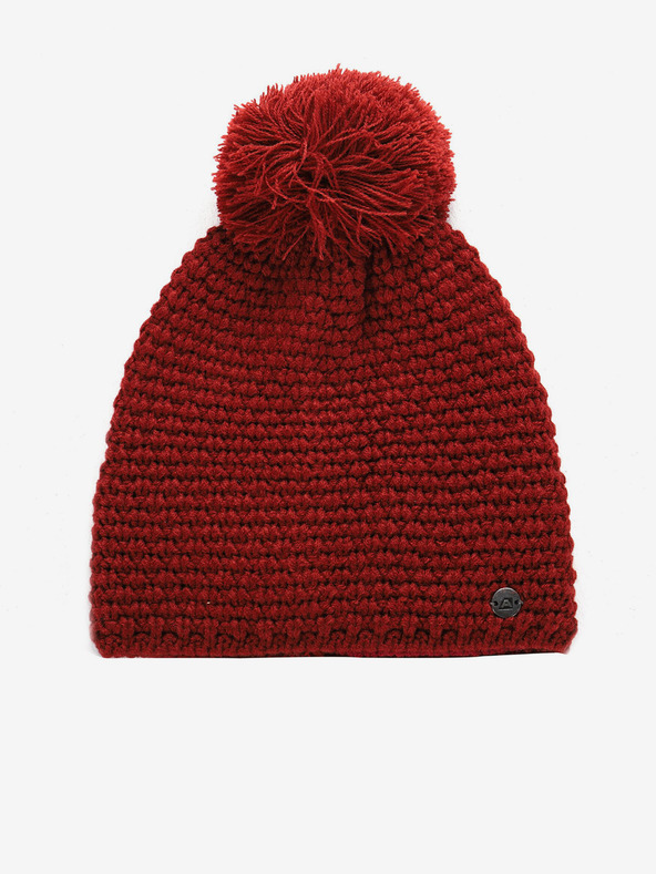ALPINE PRO ALPINE PRO GRANE rote Wintermütze aus Wollmischung für Damen
