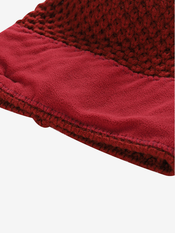 ALPINE PRO ALPINE PRO GRANE rote Wintermütze aus Wollmischung für Damen