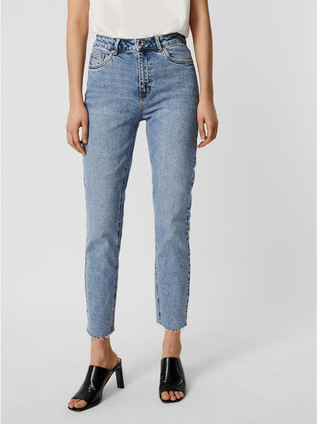 Vero Moda Blaue verkürzte Straight Fit Jeans VERO MODA Brenda