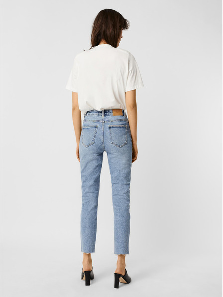 Vero Moda Blaue verkürzte Straight Fit Jeans VERO MODA Brenda