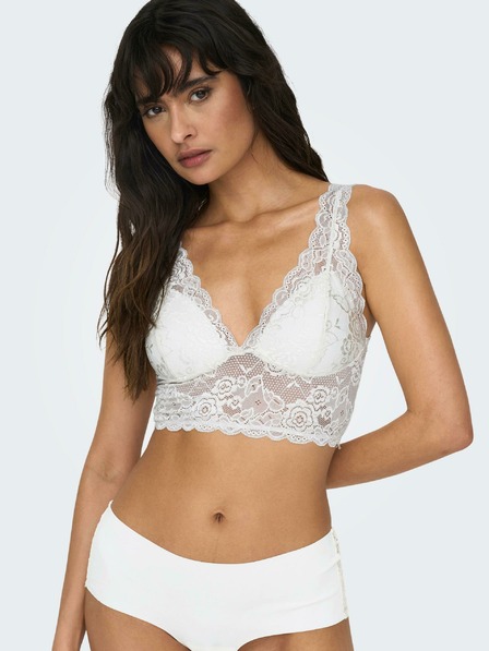 ONLY Cremefarbener Damen-Spitzen-BH ONLY