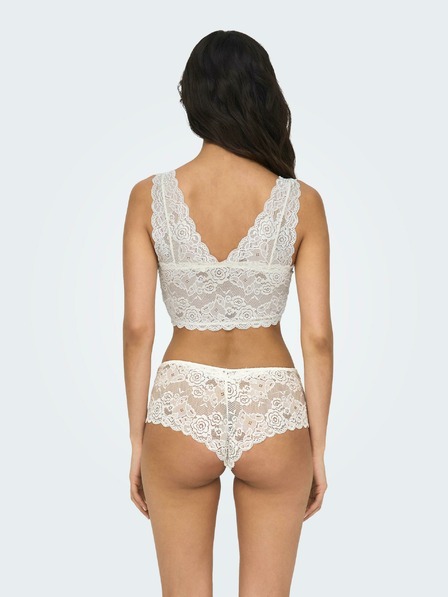 ONLY Cremefarbener Damen-Spitzen-BH ONLY