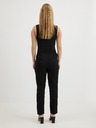 Vero Moda Schwarze Damenhose mit Leinen VERO MODA Jesmilo