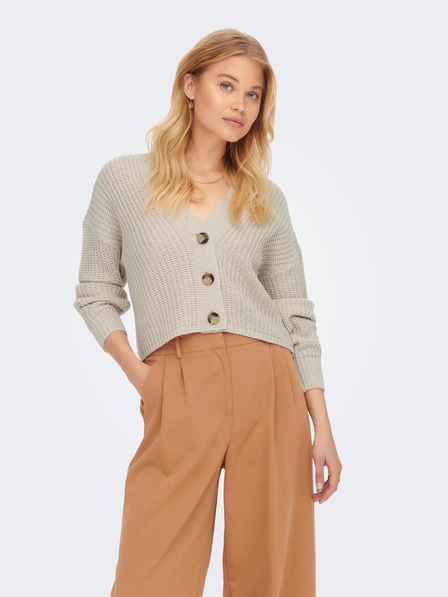 ONLY Beigefarbene Damen-Strickjacke ONLY Carol