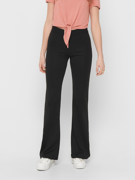 ONLY Schwarze Damen-Hose mit ausgestelltem Schnitt ONLY Fever