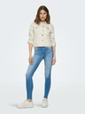 ONLY Cremefarbene Damen-Jeansjacke ONLY Tia